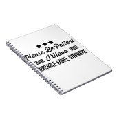 Wees alstublieft patiënt als ik een irriteerbaar d notitieboek (Rechterzijde)