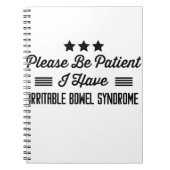 Wees alstublieft patiënt als ik een irriteerbaar d notitieboek (Voorkant)