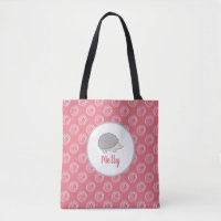 Wees altijd blij Roze Egel Custom Boodschappentas