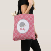 Wees altijd blij Roze Egel Custom Boodschappentas Tote Bag (Dichtbij)