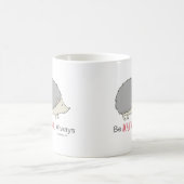 Wees altijd blij Roze Egel Koffiemok (Center)