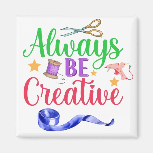 Wees altijd creatief magneet (Voorkant)