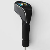 Wees altijd dapper golfclub – Sla met vertrouwen Golfheadcover (Schuin)