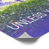 Wees altijd een Unicorn Paars Poster (Hoek)