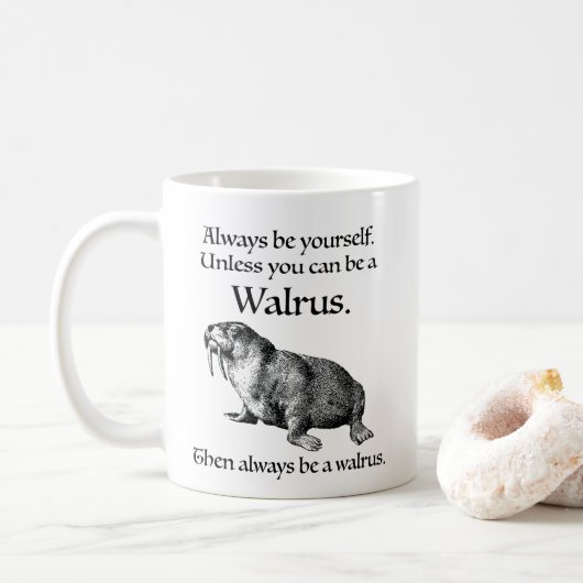 Wees Altijd een Walrus Koffiemok (Met donut)