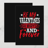 Wees altijd en altijd mijn Valentijnse Kaart (Voorkant / Achterkant)