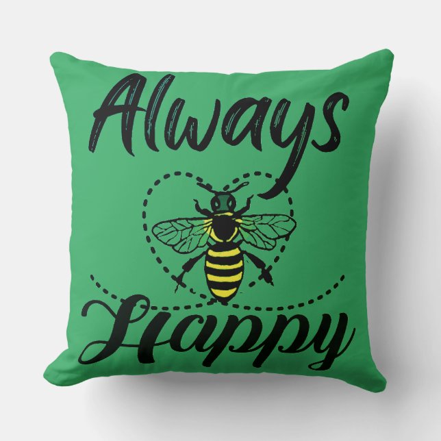 Wees altijd gelukkig kussen (Voorkant)