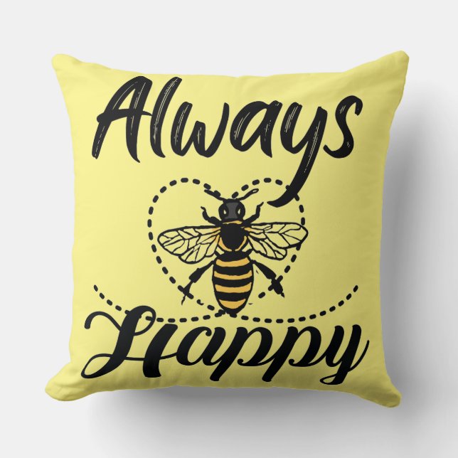 Wees altijd gelukkig kussen (Voorkant)