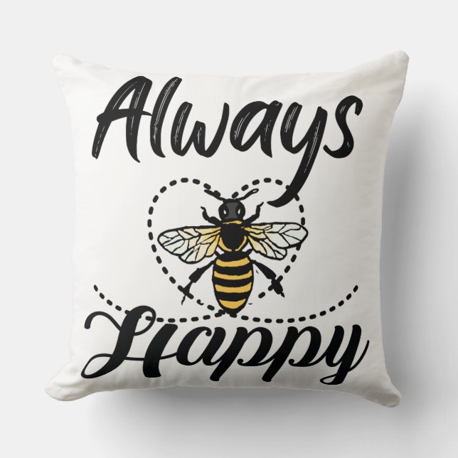 Wees altijd gelukkig kussen (Voorkant)