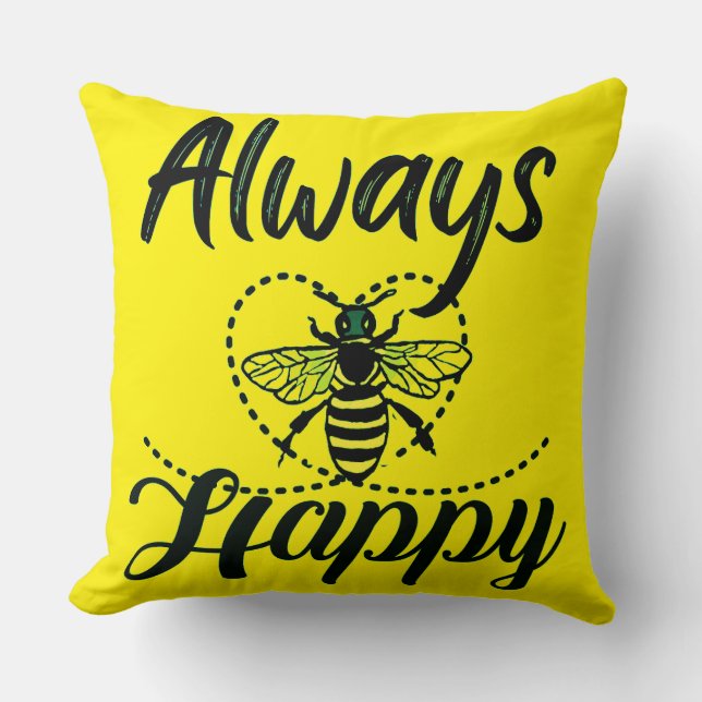 Wees altijd gelukkig kussen (Voorkant)