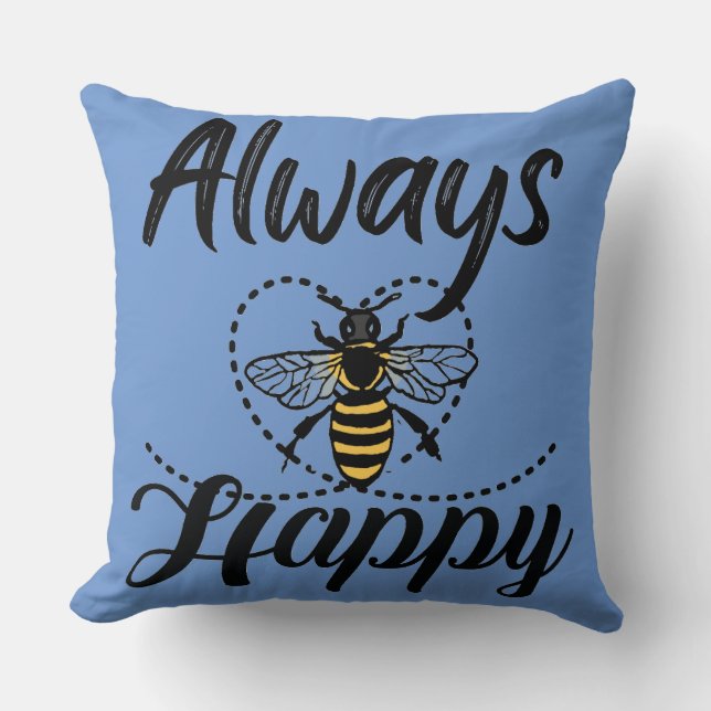 Wees altijd gelukkig kussen (Voorkant)