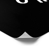 Wees altijd grappig grappige grapje over donkere d poster (Hoek)