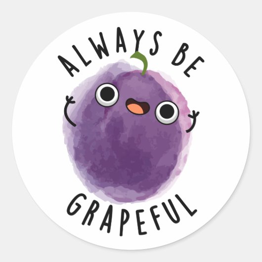 Wees altijd grappige grappige grappige grappige gr ronde sticker (Voorkant)