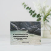 Wees altijd in oorlog met je onzin... briefkaart (Staand voorkant)