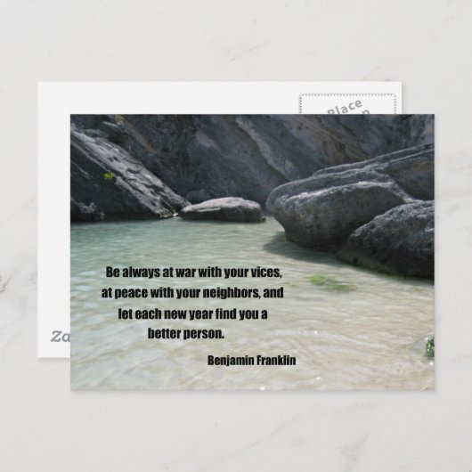 Wees altijd in oorlog met je onzin... briefkaart (Voorkant / Achterkant)