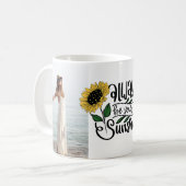"Wees altijd je eigen zonneschijn" 2 aangepaste fo Koffiemok (Voorkant links)