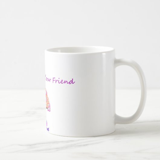 Wees altijd je vriendenkoffee Mok wit 11 oz (Rechts)