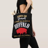 Wees altijd jezelf - Buffalo Bison Spirit Animal Tote Bag (Dichtbij)