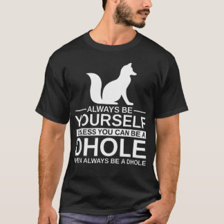 Wees Altijd Jezelf Dhole Voor Hond Pup T-shirt