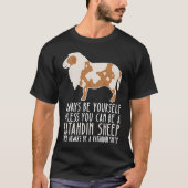Wees altijd jezelf en wees een Katahdin Sheep T-shirt (Voorkant)