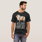 Wees altijd jezelf en wees een Katahdin Sheep T-shirt (Voorkant volledig)