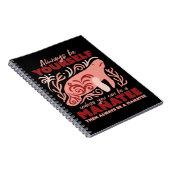 Wees altijd jezelf, man, dierlijk ornament notitieboek (Rechterzijde)