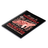 Wees altijd jezelf, man, dierlijk ornament notitieboek (Linkerzijde)