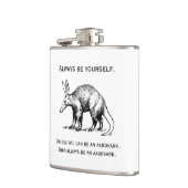 Wees Altijd Jezelf of een Aardvark Grappig Heupfles (Links)