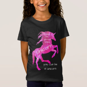 Wees altijd jezelf, tenzij je een eenhoorn kunt zi t-shirt