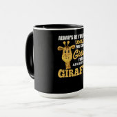 Wees altijd jezelf, tenzij je een Giraffe kunt zij Mok (Voorkant links)