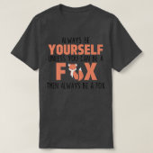 Wees altijd jezelf, tenzij je een griezelige ani k t-shirt (Design voorkant)