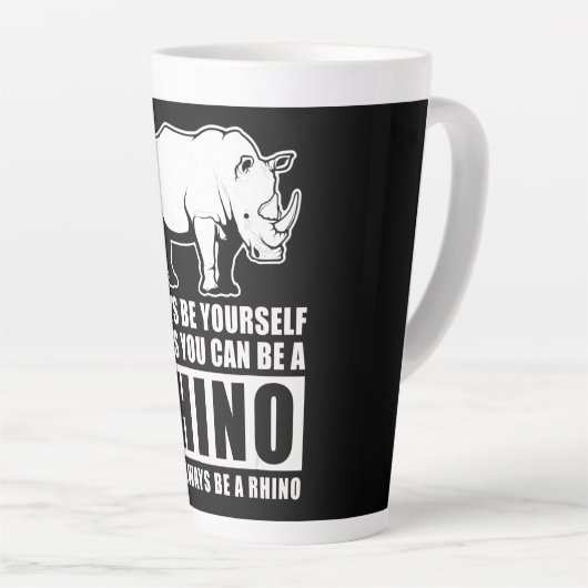 Wees altijd jezelf, tenzij je een Rijn kunt zijn Latte Mok (Rechterhoek)