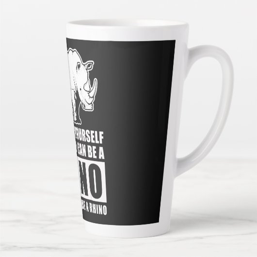 Wees altijd jezelf, tenzij je een Rijn kunt zijn Latte Mok (Rechts)