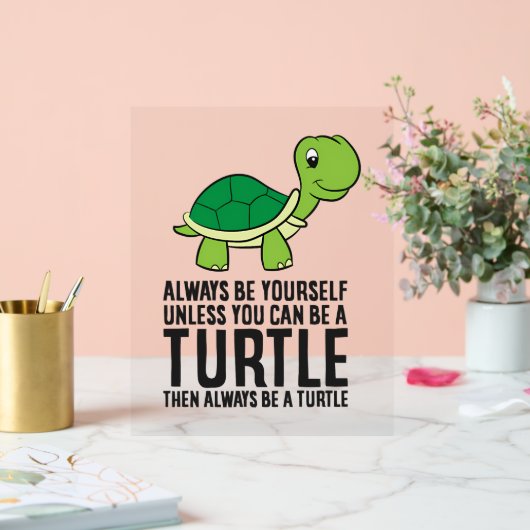 Wees altijd jezelf, tenzij je een schilder kunt zi acryl bord (Huwelijk)