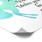 Wees altijd jezelf, tenzij je een Unicorn kunt zij Poster (Hoek)