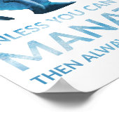 Wees altijd jezelf, tenzij je een vrouw kunt zijn poster (Hoek)