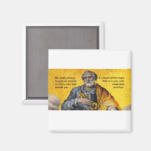 Wees altijd klaar - Saint Peter - Magnet (Voorkant / Achterkant)