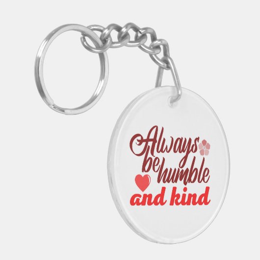 Wees altijd nederig en vriendelijk BOSS LADY Boss  Sleutelhanger (Voorkant Links)