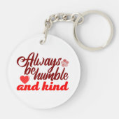 Wees altijd nederig en vriendelijk BOSS LADY Boss  Sleutelhanger (Achterkant)