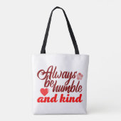 Wees altijd nederig en vriendelijk BOSS LADY Boss  Tote Bag (Achterkant)