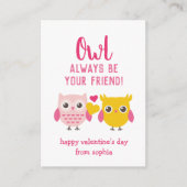 Wees altijd uw vriendenkaarten voor de Kinder Vale Informatiekaartje (Voorkant)