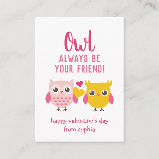 Wees altijd uw vriendenkaarten voor de Kinder Vale Informatiekaartje (Voorkant)