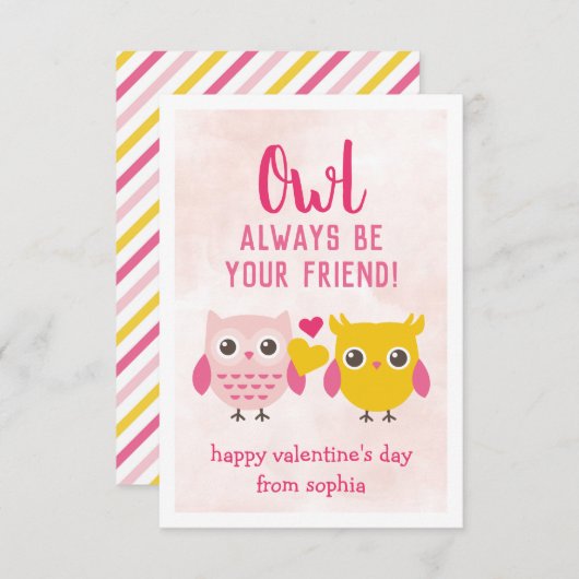 Wees altijd uw vriendenkaarten voor de Kinder Vale Informatiekaartje (Voorkant / Achterkant)