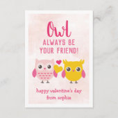 Wees altijd uw vriendenkaarten voor de Kinder Vale Informatiekaartje (Voorkant)