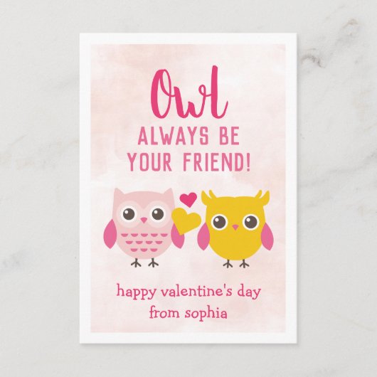 Wees altijd uw vriendenkaarten voor de Kinder Vale Informatiekaartje (Voorkant)