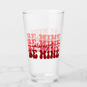 Wees altijd van mij | Romantische herhalende tekst Glas (Voorkant)