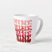 Wees altijd van mij | Romantische herhalende tekst Latte Mok (Rechterhoek)