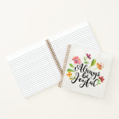 Wees altijd vreugdevol - 1 Thessalonicenzen 5:16-1 Notitieboek (Binnen)