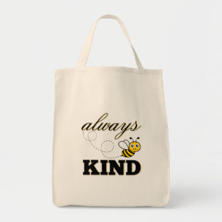 "wees altijd vriendelijk" boodschappentas tote bag