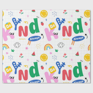 Wees altijd vriendelijk cadeaupapier